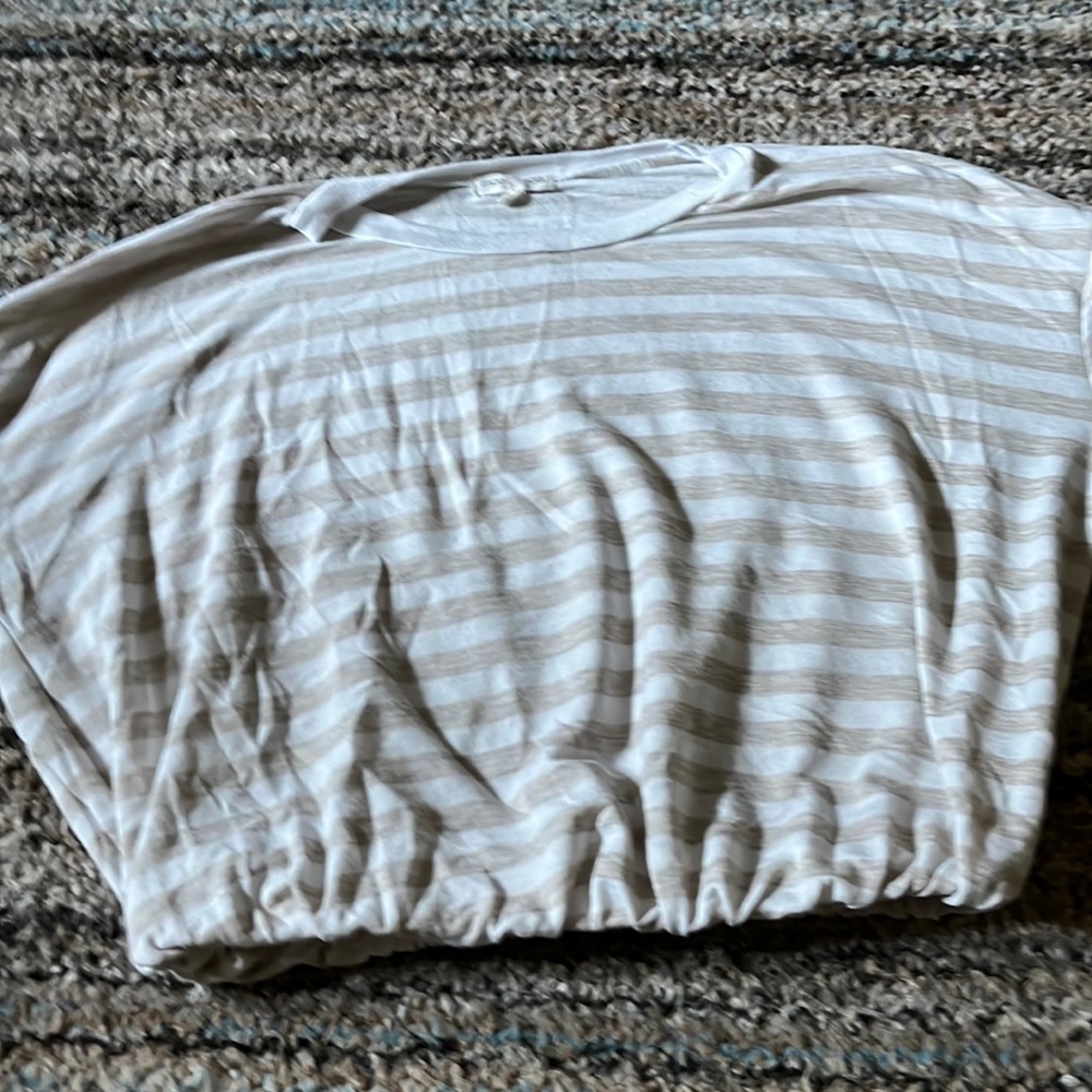 Long Sleeve Striped Crop Top
